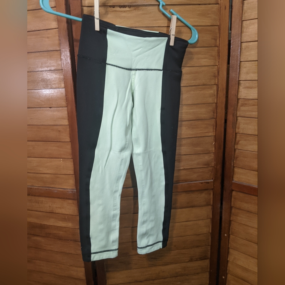 Lululemon Wunder Under Crop Bonded Stripe Capri Legging XXS